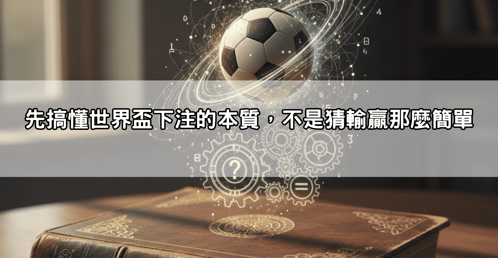 先搞懂世界盃下注的本質，不是猜輸贏那麼簡單